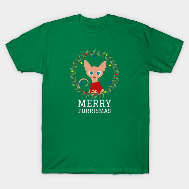 Merry Purrismas T-Shirt by CANVAZSHOP